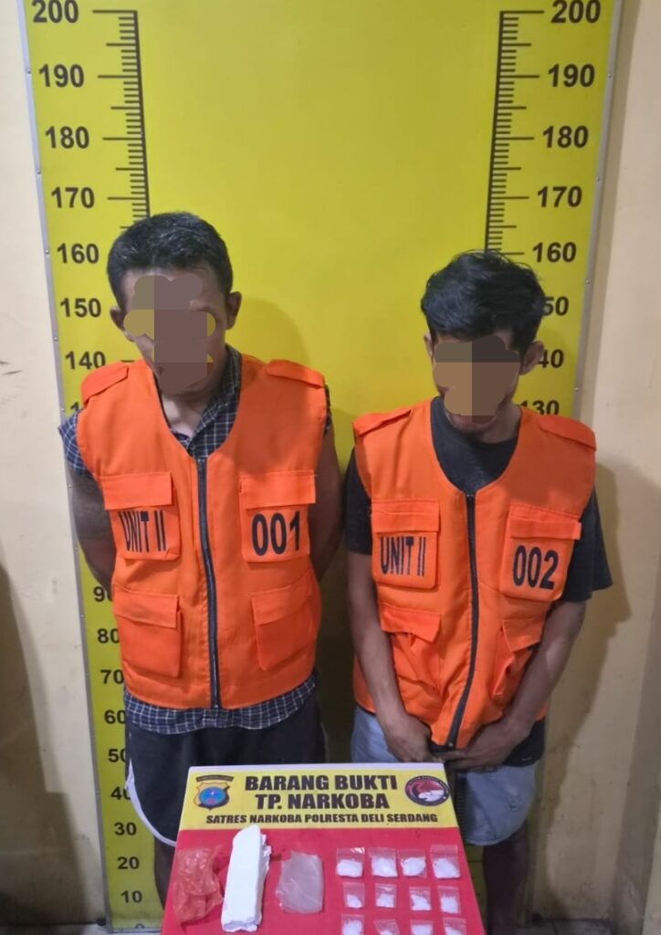 Polisi Tangkap 2 Pengedar Sabu di Pantai Labu