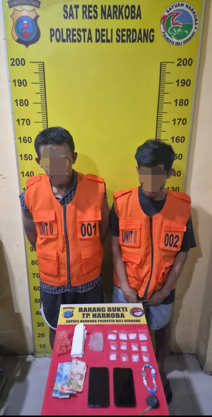 Polisi Tangkap 2 Pengedar Sabu di Pantai Labu