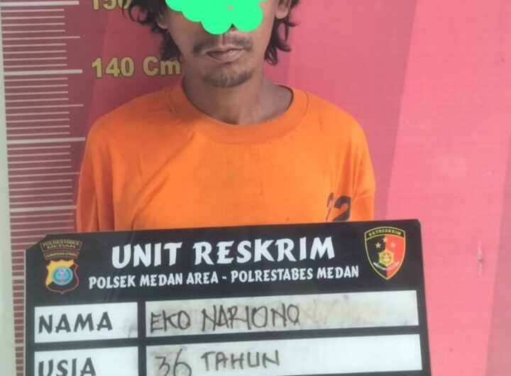 Maling Meteran Air PDAM Tirtanadi Menyaru Pemulung, Diamankan Polsek Medan Area