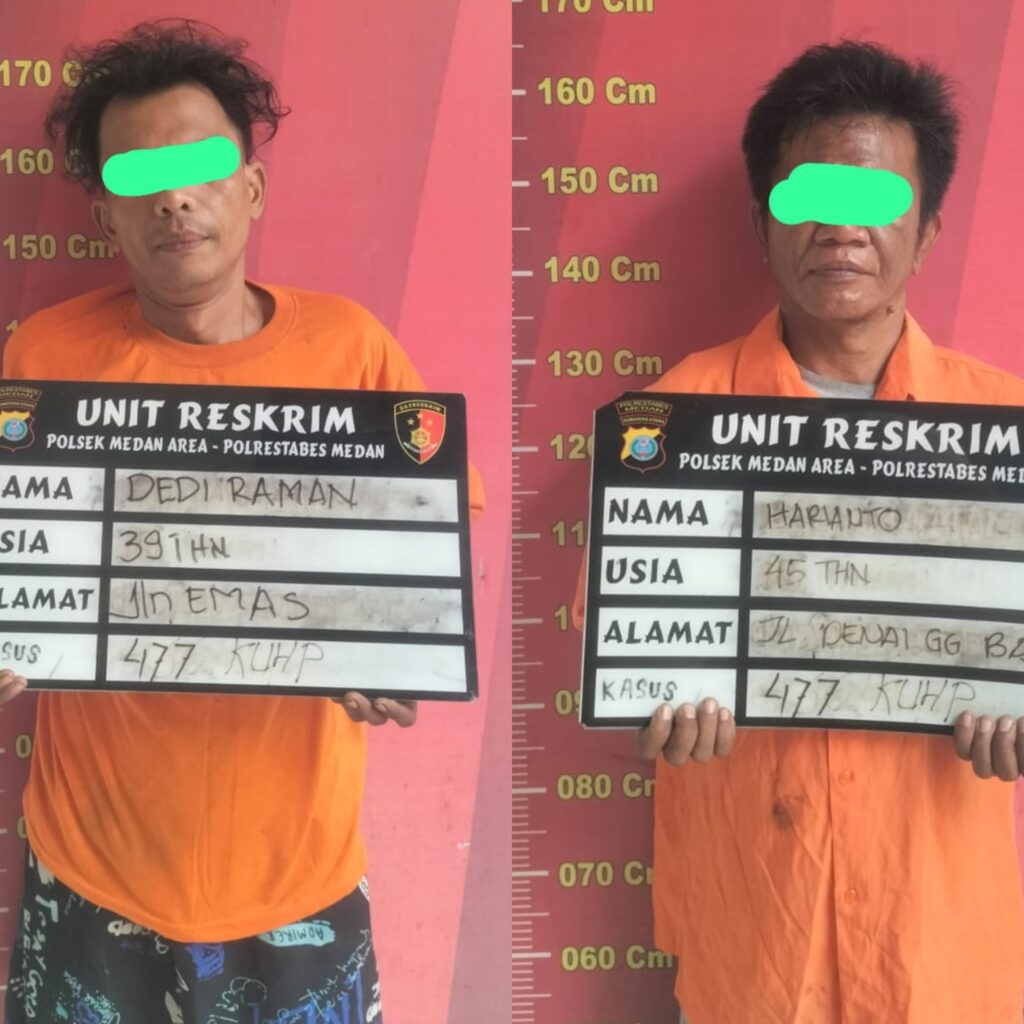 Viral Toko Kelontong Dibobol, 2 Pelaku Ditangkap Polsek Medan Area