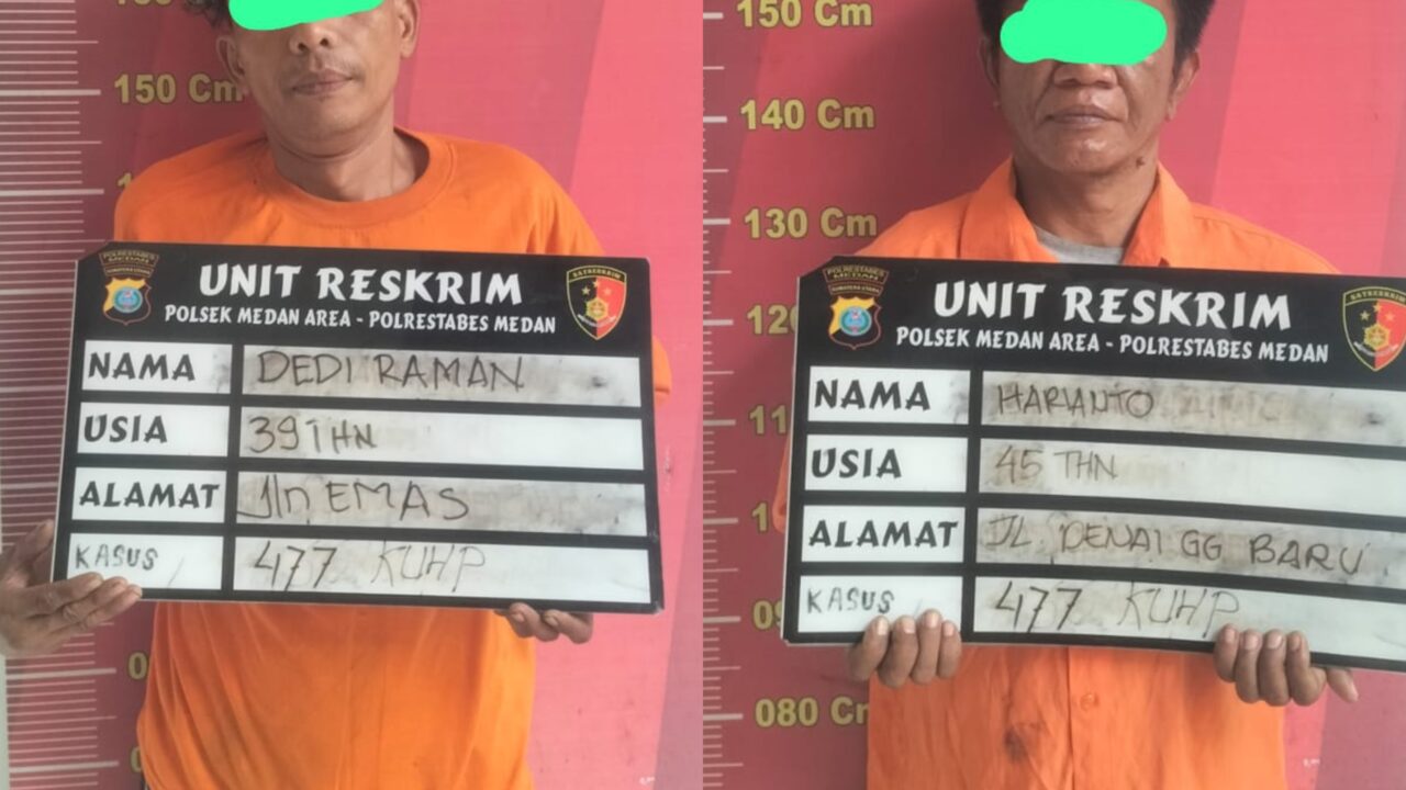 Viral Toko Kelontong Dibobol, 2 Pelaku Ditangkap Polsek Medan Area