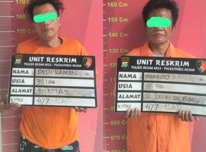 Viral Toko Kelontong Dibobol, 2 Pelaku Ditangkap Polsek Medan Area