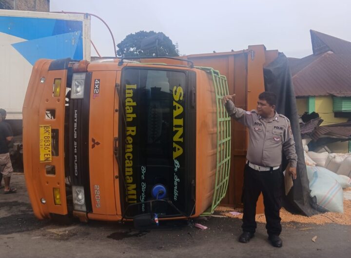 Kecelakaan Beruntun di Sibolangit Diduga Rem Blong, 4 Rumah dan 1 Sekolah Rusak