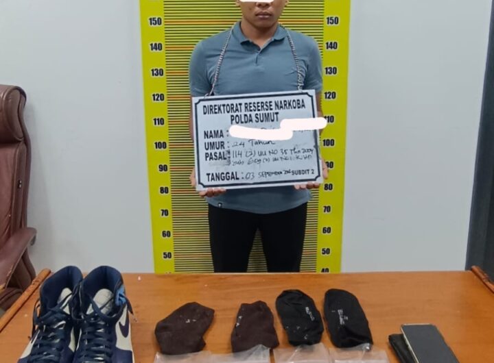 Warga Aceh Selundupkan Sabu di Sepatu Dipakainya, Ditangkap di Bandara Kualanamu