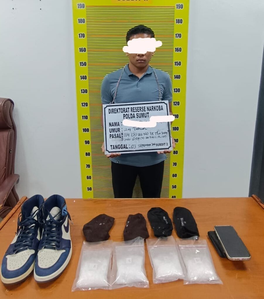 Warga Aceh Selundupkan Sabu di Sepatu Dipakainya, Ditangkap di Bandara Kualanamu