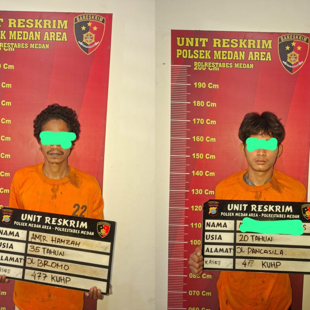 Polisi Tangkap Dua Pelaku Pencurian di Jalan Panglima Denai