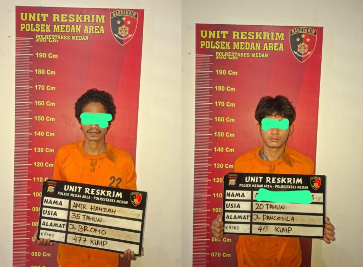 Polisi Tangkap Dua Pelaku Pencurian di Jalan Panglima Denai