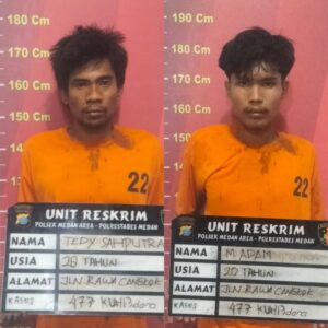 2 Maling AC di Jalan Tuba I Ditangkap Polsek Medan Area