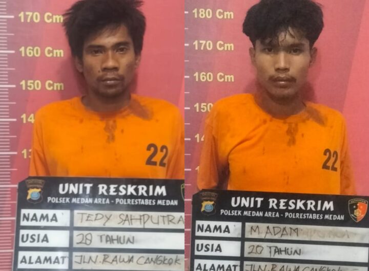 2 Maling AC di Jalan Tuba I Ditangkap Polsek Medan Area