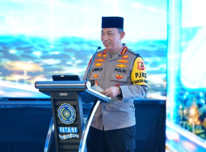 Kapolri Ajak Mahasiswa UMSU Kuasai Teknologi untuk Indonesia Emas 2045