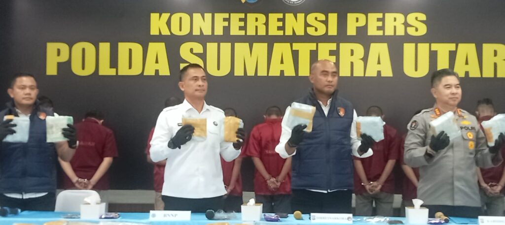 Polda Sumut Sita 244 Kg Sabu dan Ribuan Butir Ekstasi, Selamatkan 2.409 Juta Jiwa