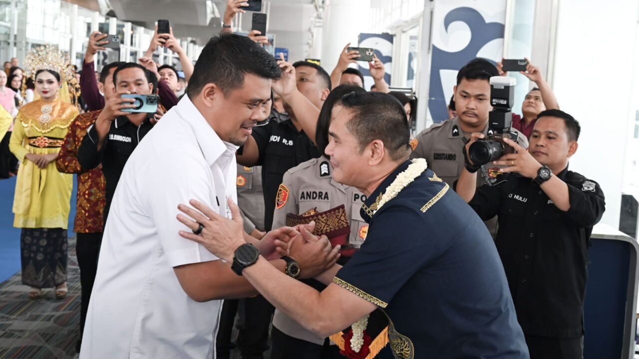 Bobby Nasution Sambut Kapolda Sumut Sonny Irawan, Siap Perkuat Kolaborasi