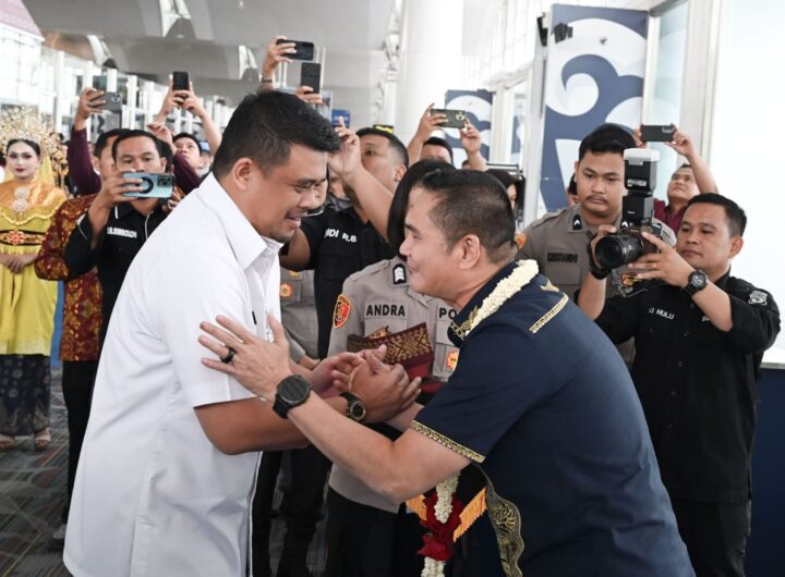 Bobby Nasution Sambut Kapolda Sumut Sonny Irawan, Siap Perkuat Kolaborasi