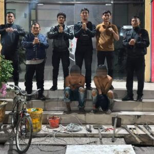 2 Terduga Pelaku Pencurian Kabel Fiber Optik di Jalan Pancing Ditangkap