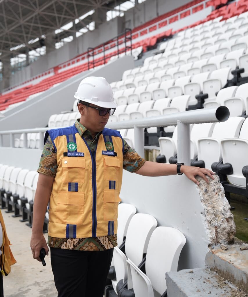 Pastikan Kualitas Pekerjaan, Rico Waas Soroti Keamanan dan Kualitas Pembangunan Stadion Teladan
