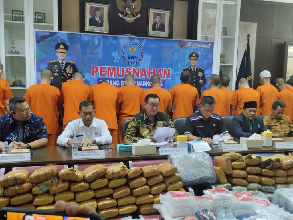 Juni-September 2026, BNNP Sumut hanya Ungkap 10 Kasus Narkoba