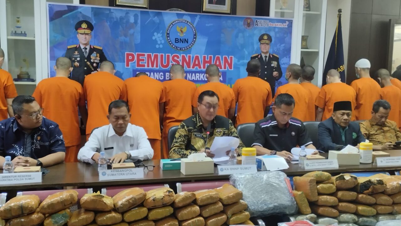 Juni-September 2026, BNNP Sumut hanya Ungkap 10 Kasus Narkoba