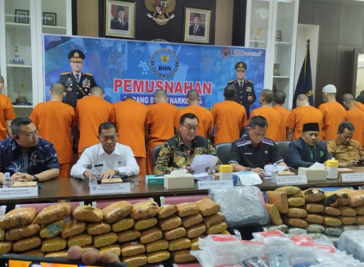 Juni-September 2026, BNNP Sumut hanya Ungkap 10 Kasus Narkoba