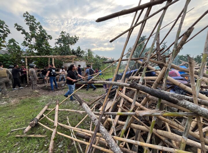 Sarang Narkoba Desa Serbajadi Digerebek, 6 Barak Dibumihanguskan