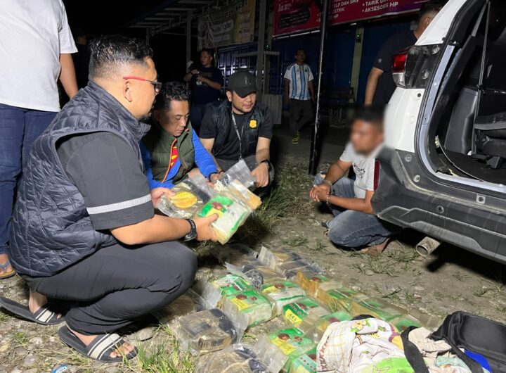 Tabrak Mobil Pelaku, Polisi Gagalkan Pengiriman 24 Kg Sabu ke Palembang