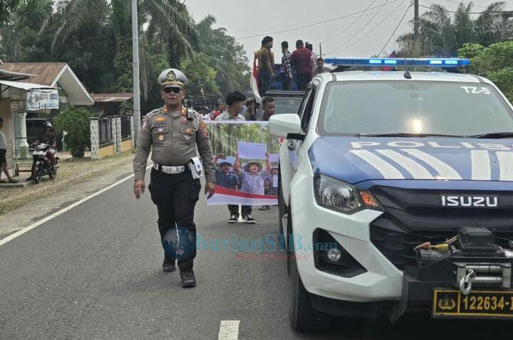 Kasat Lantas Polres Palas Kawal Unras Konflik Agraria PT SSL dan PT SRL