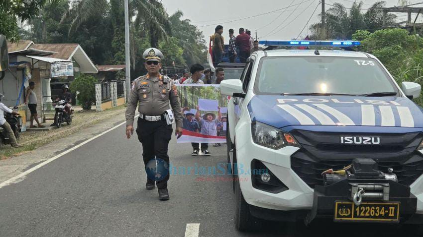 Kasat Lantas Polres Palas Kawal Unras Konflik Agraria PT SSL dan PT SRL