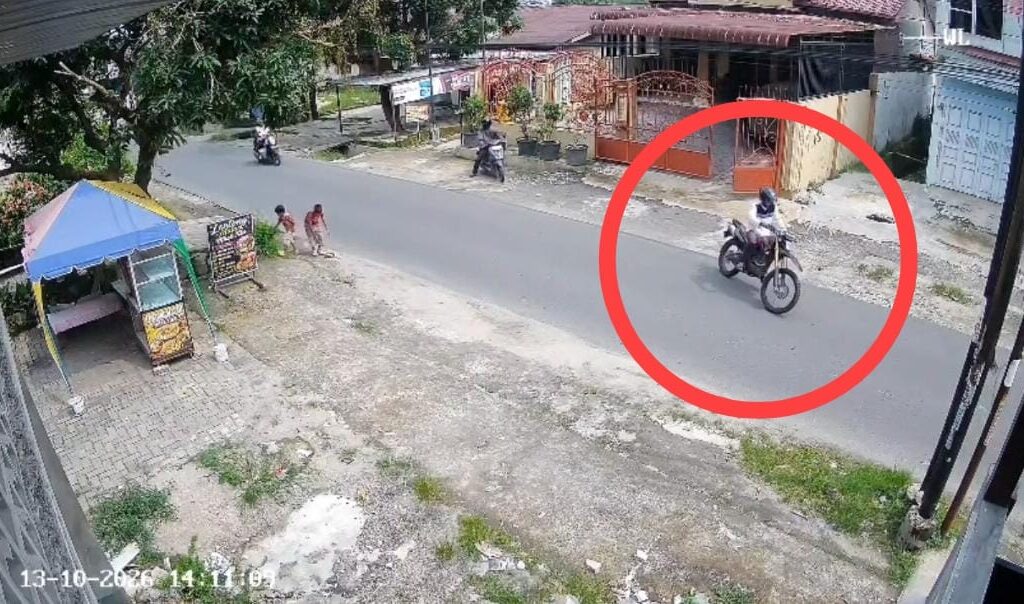Maling Gasak Motor Trail dari Rumah Kadinsos Medan