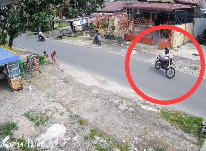 Maling Gasak Motor Trail dari Rumah Kadinsos Medan