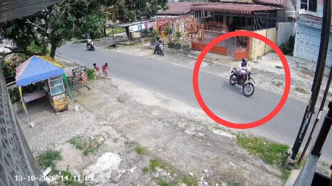 Maling Gasak Motor Trail dari Rumah Kadinsos Medan