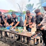Bandar Sabu Diringkus Penggerebekan Sarang Narkoba di Mencirim, Pistol dan Sejumlah Sajam Disita