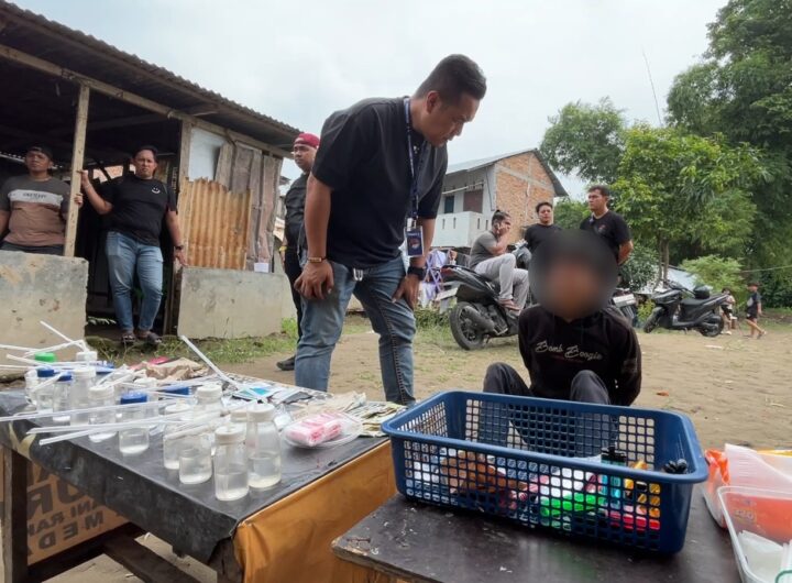 Polisi Tangkap 1 Orang dari Sarang Narkoba Gang Pantai, Disita 4 Paket Sabu dan 7 Ganja 