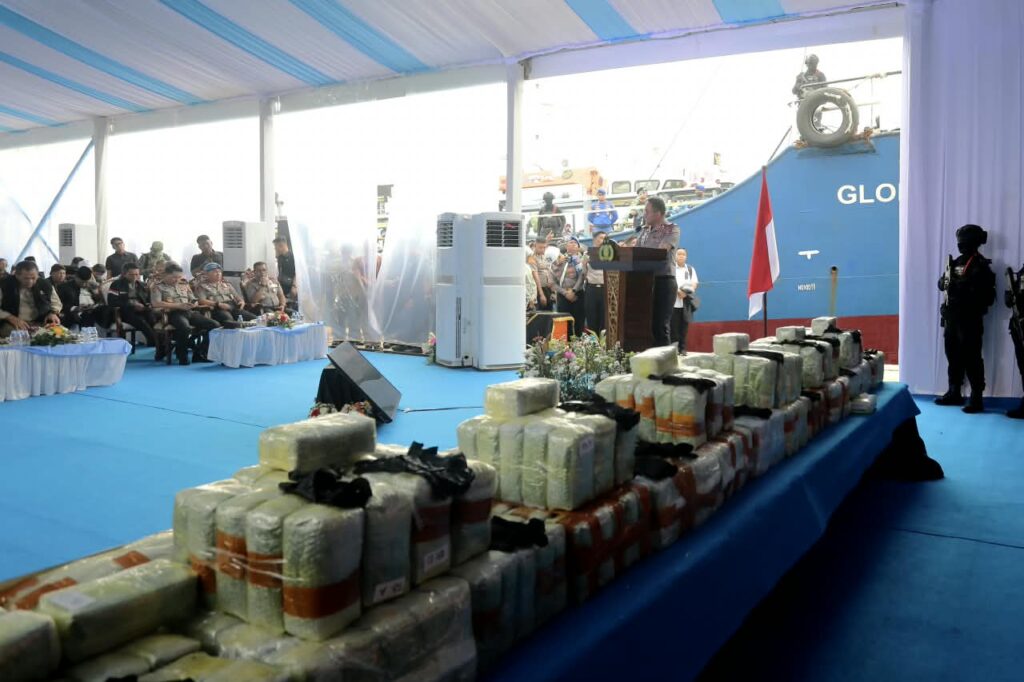 Ini Jejak Perjalanan Penyelundupan 1,16 Ton Narkoba Jenis Ketamin di Kapal MT Global 168