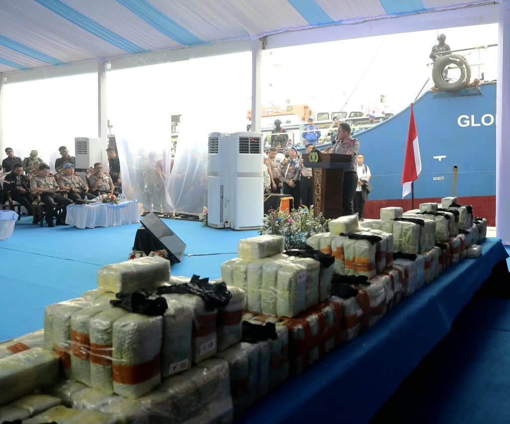 Ini Jejak Perjalanan Penyelundupan 1,16 Ton Narkoba Jenis Ketamin di Kapal MT Global 168