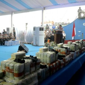 Ini Jejak Perjalanan Penyelundupan 1,16 Ton Narkoba Jenis Ketamin di Kapal MT Global 168
