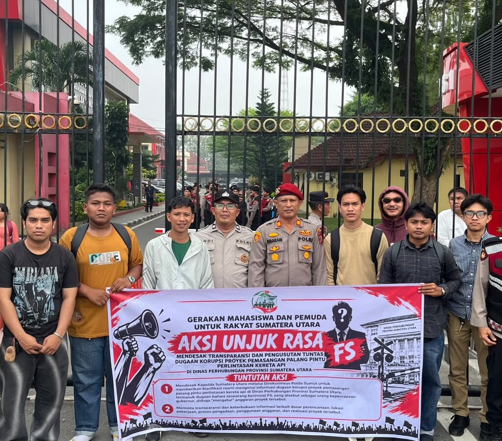 Mahasiswa Desak Polda Sumut Ungkap Dugaan Korupsi Proyek Palang Pintu Kereta Api Rp3 Miliar