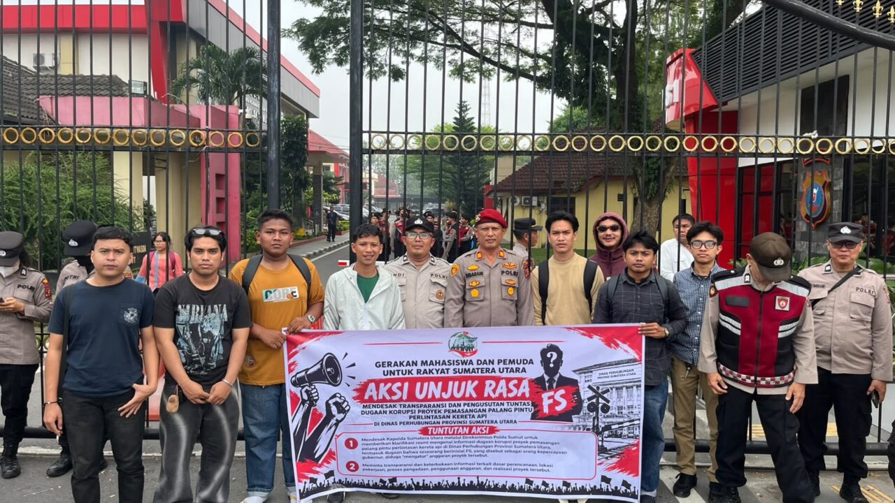 Mahasiswa Desak Polda Sumut Ungkap Dugaan Korupsi Proyek Palang Pintu Kereta Api Rp3 Miliar