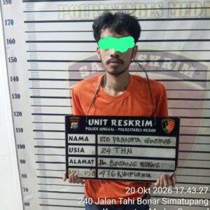 Pria ini Apes Tertangkap Tangan Maling Sawit Kebun PTPN IV, Temannya Kabur