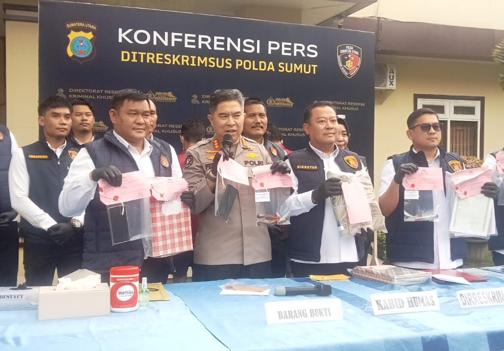 Ditreskrimsus Polda Sumut Ungkap 5 Kasus Penyelewengan BBM, Ringkus 6 Tersangka