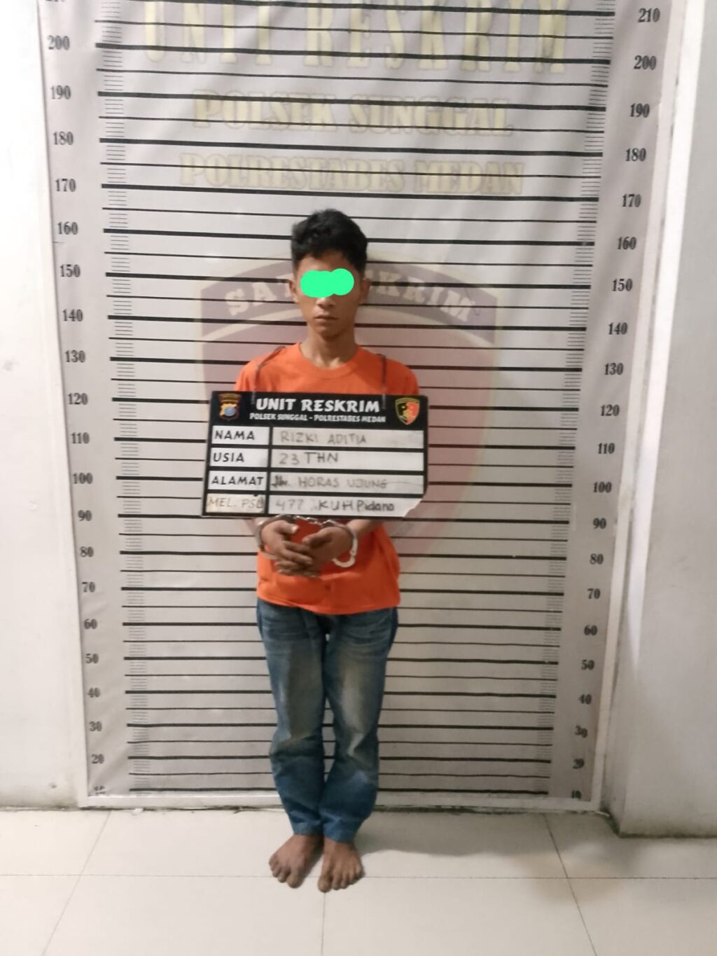 Maling Motor Ini Ditangkap saat Mau Kabur ke Perkebunan Pisang
