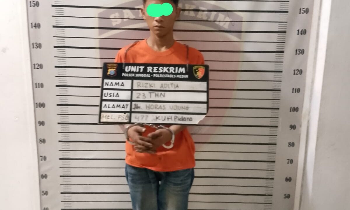 Maling Motor Ini Ditangkap saat Mau Kabur ke Perkebunan Pisang