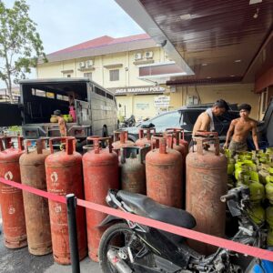 Sempat Digrebek Kodaeral l Belawan, Gudang Gas Oplos Terduga Milik Riko Kembali Beroperasi di Percut
