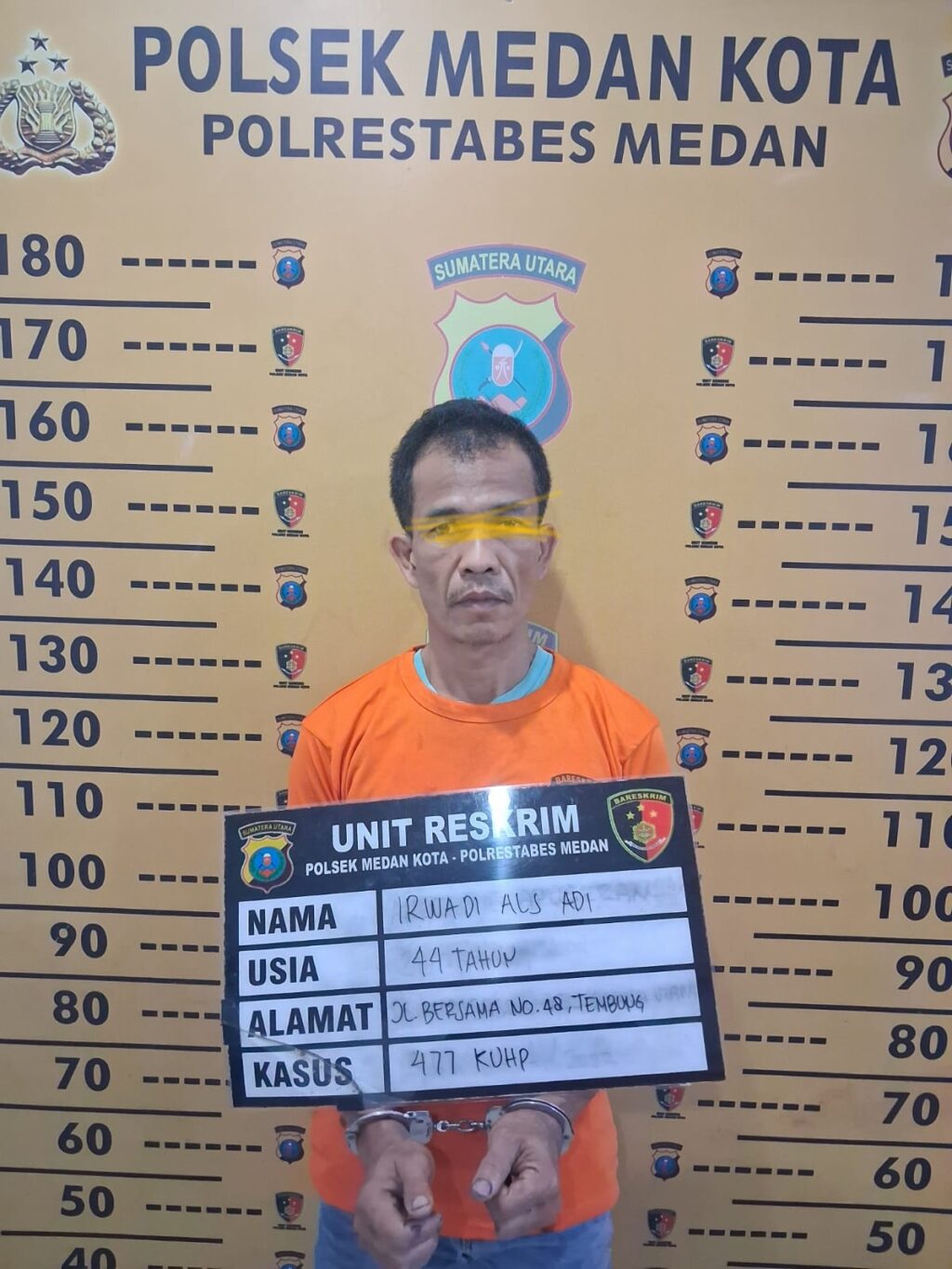 Penjaga Malam Bobol Rumah Kosong di Jalan Madong Lubis