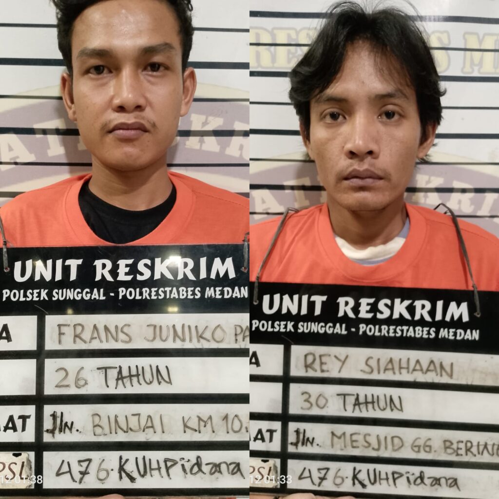 Viral, Ini 2 Maling di Gereja Pardede Jalan Binjai
