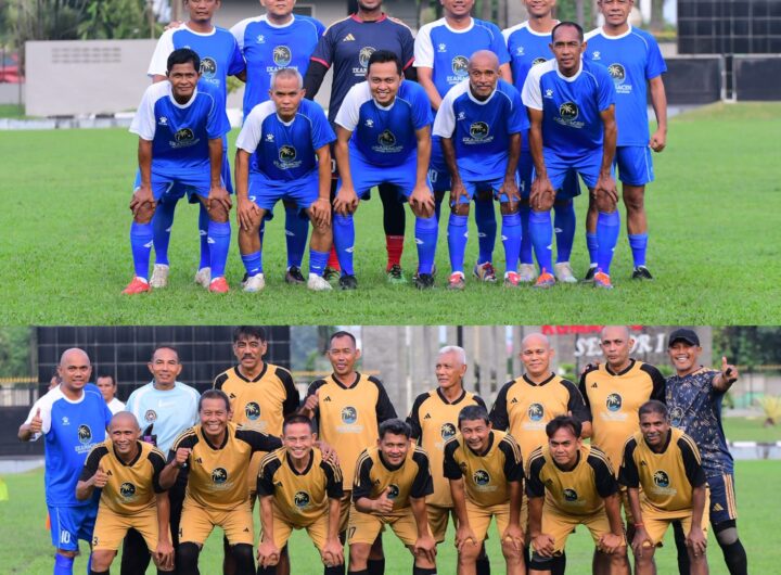 Pererat Silahturahmi, Kajati Aceh dan Kajari Medan Main Bola Kaki Bersama Tim Legend