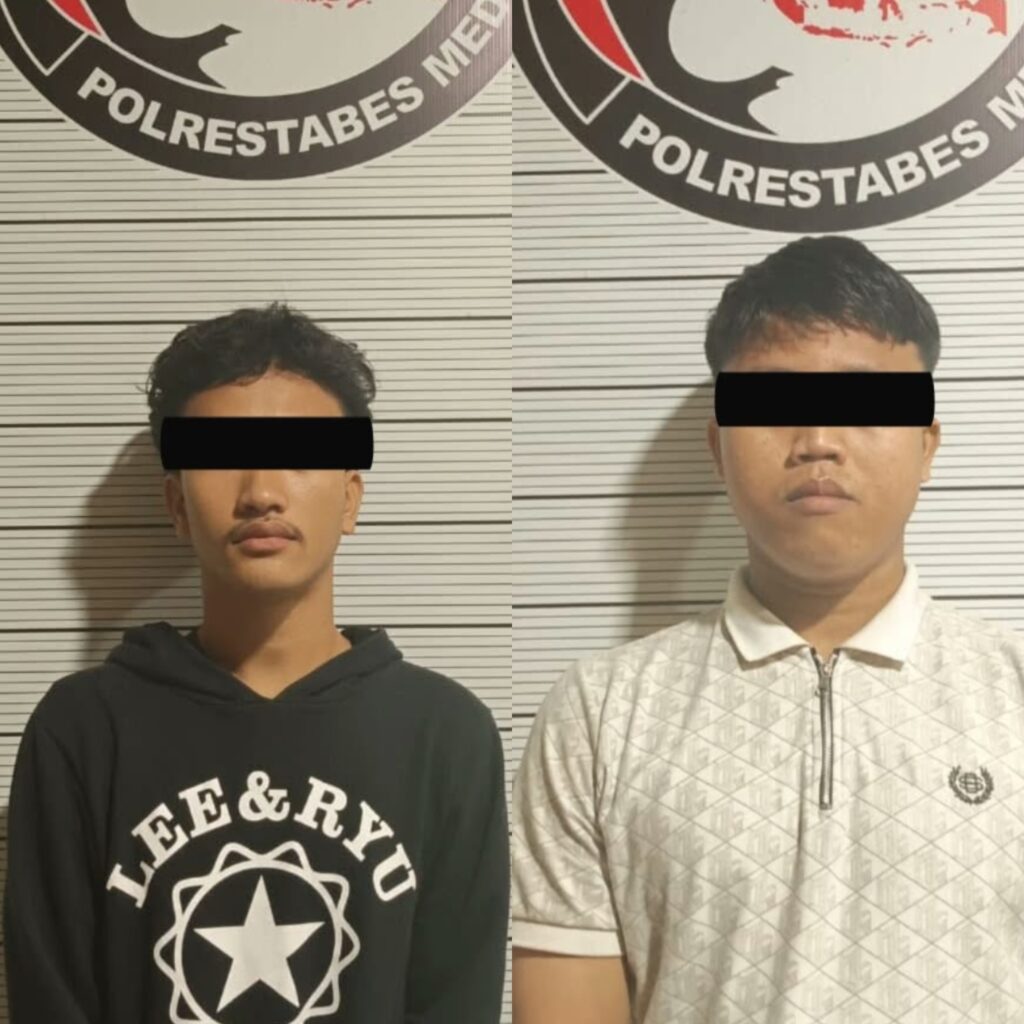 Polrestabes Medan Ringkus 2 Pentolan Geng Motor, 8 Butir Ekstasi Disita