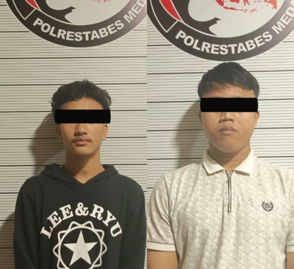 Polrestabes Medan Ringkus 2 Pentolan Geng Motor, 8 Butir Ekstasi Disita