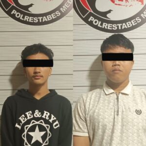 Polrestabes Medan Ringkus 2 Pentolan Geng Motor, 8 Butir Ekstasi Disita