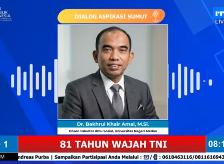 HUT Ke-81 TNI, Akademisi UNIMED Ingatkan: Jangan Terseret Politik Praktis